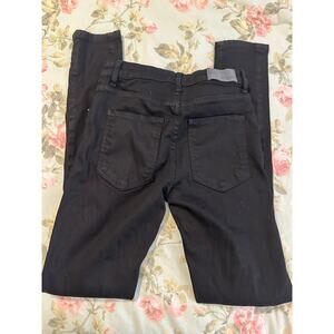 Carmar distressed knees black skinny jeans size 25
